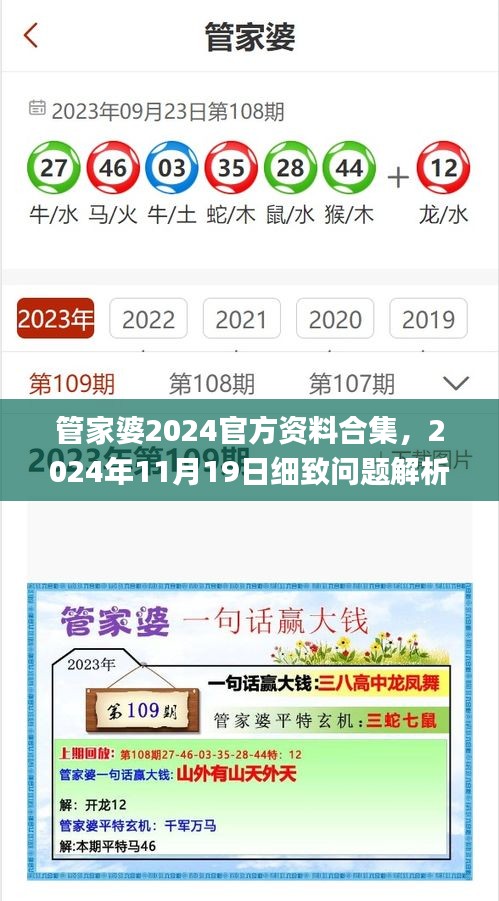 管家婆2024官方资料合集，2024年11月19日细致问题解析_TXM6.33.48品味版