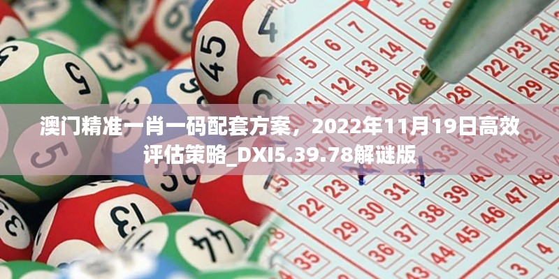 澳门精准一肖一码配套方案，2022年11月19日高效评估策略_DXI5.39.78解谜版