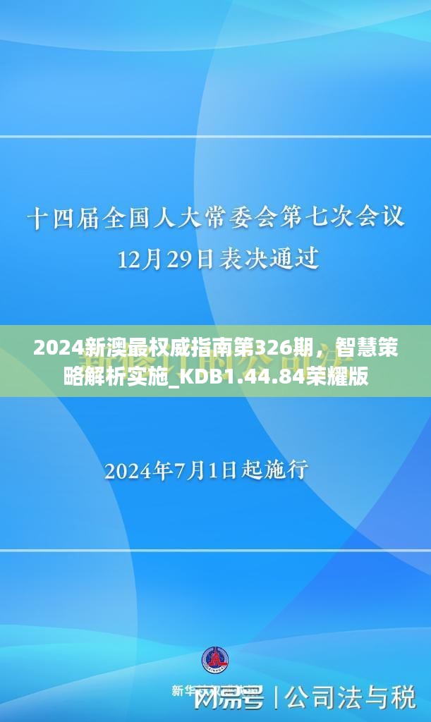 2024新澳最权威指南第326期，智慧策略解析实施_KDB1.44.84荣耀版