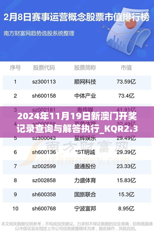 2024年11月19日新澳门开奖记录查询与解答执行_KQR2.32.94云端版