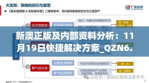 新澳正版及内部资料分析：11月19日快捷解决方案_QZN6.28.47通用版