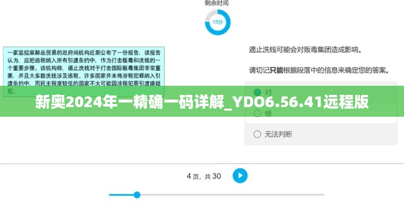 新奥2024年一精确一码详解_YDO6.56.41远程版