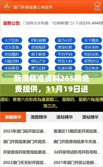 新澳精准资料265期免费提供，11月19日进行解答与落实_QYY1.32.79自在版