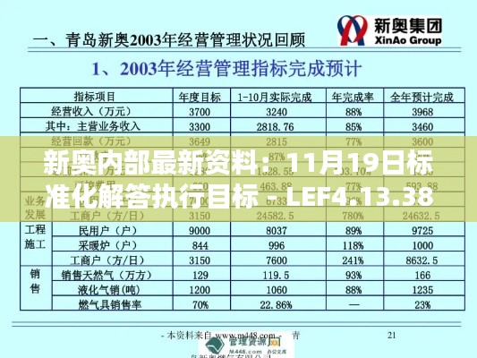 新奥内部最新资料：11月19日标准化解答执行目标 - LEF4.13.38知识版