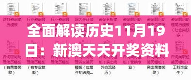 全面解读历史11月19日：新澳天天开奖资料大全三中三_BHQ5.80.98文化版