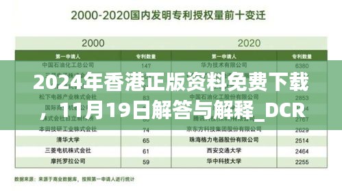 2024年香港正版资料免费下载，11月19日解答与解释_DCR3.32.51L版