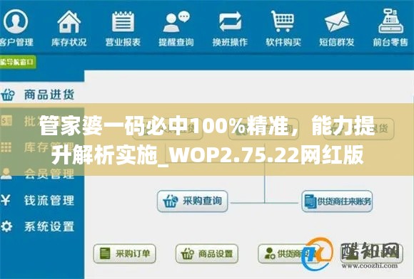 管家婆一码必中100%精准，能力提升解析实施_WOP2.75.22网红版