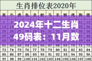 2024年十二生肖49码表：11月数据分析与解决方案_KPU1.69.59家庭影院版