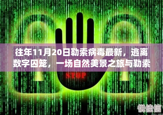 勒索病毒与数字囚笼，自然美景之旅中的挑战与逃离之路