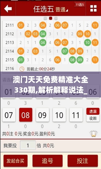 澳门天天免费精准大全330期,解析解释说法_改进版LXS11.94