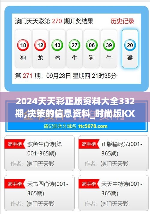 2024天天彩正版资料大全332期,决策的信息资料_时尚版KXI11.71