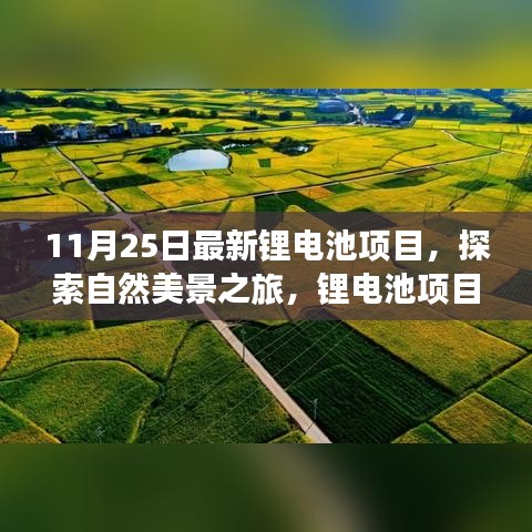 11月最新锂电池项目引领绿色出行，启程探索自然美景与内心宁静之旅