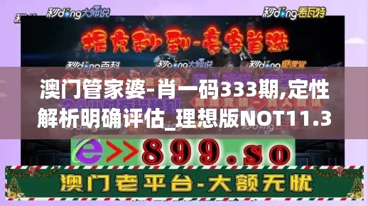 澳门管家婆-肖一码333期,定性解析明确评估_理想版NOT11.38