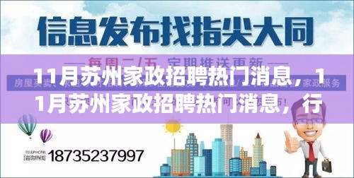 11月苏州家政行业繁荣，招聘热门消息与个人立场考量