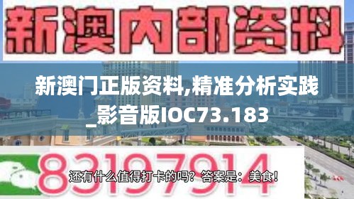 新澳门正版资料,精准分析实践_影音版IOC73.183