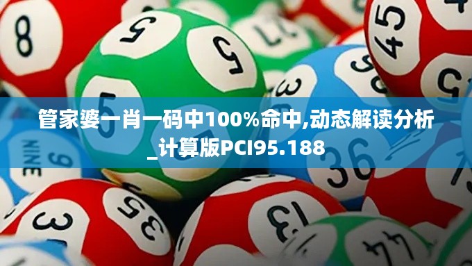 管家婆一肖一码中100%命中,动态解读分析_计算版PCI95.188