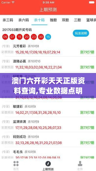 澳门六开彩天天正版资料查询,专业数据点明方法_云技术版AFZ3.256