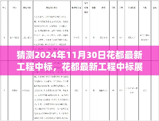 深度解析预测，花都最新工程中标展望与评测预测——2024年11月30日