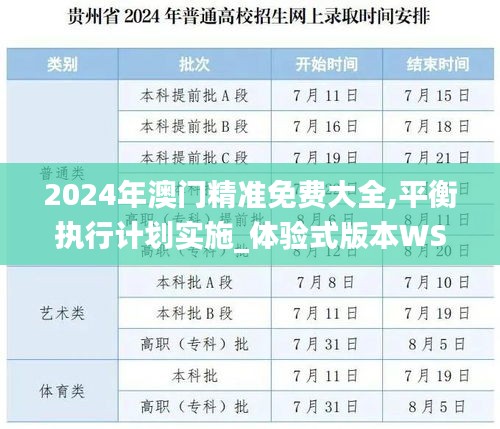 2024年澳门精准免费大全,平衡执行计划实施_体验式版本WSA3.667