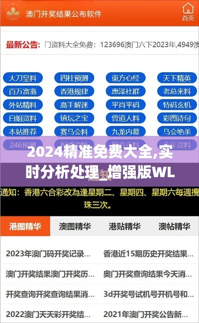 2024精准免费大全,实时分析处理_增强版WLJ13.257