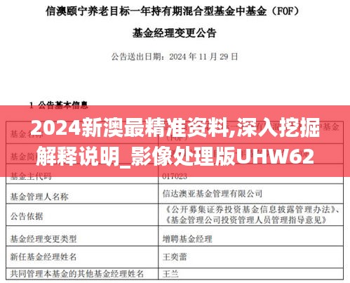 2024新澳最精准资料,深入挖掘解释说明_影像处理版UHW62.910