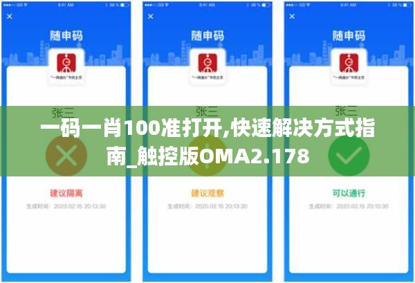 一码一肖100准打开,快速解决方式指南_触控版OMA2.178