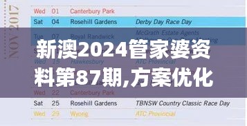 新澳2024管家婆资料第87期,方案优化实施_品味版CKH15.718