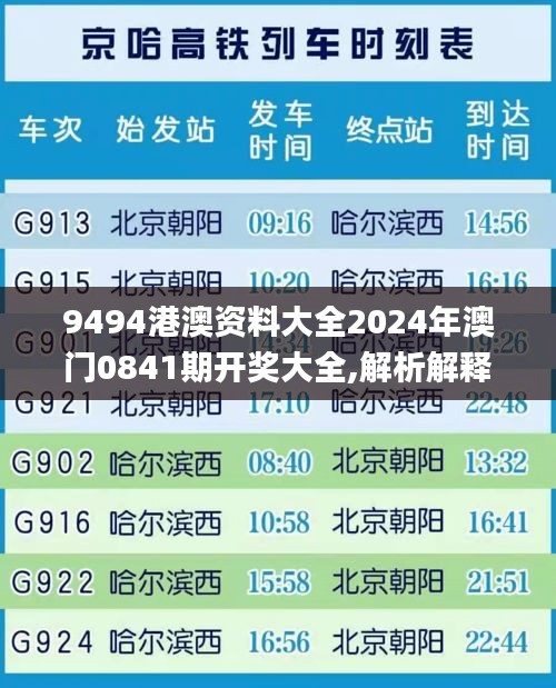 9494港澳资料大全2024年澳门0841期开奖大全,解析解释说法_家庭版ARF63.907