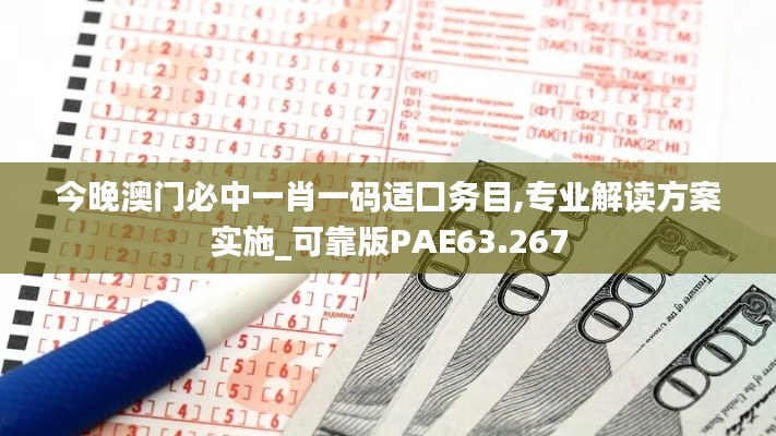 今晚澳门必中一肖一码适囗务目,专业解读方案实施_可靠版PAE63.267