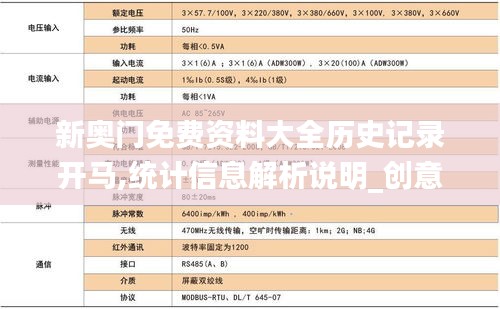 新奥门免费资料大全历史记录开马,统计信息解析说明_创意版BSC9.936