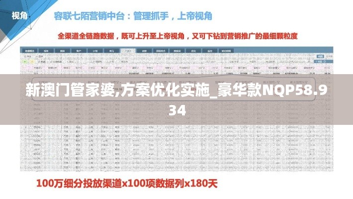 新澳门管家婆,方案优化实施_豪华款NQP58.934