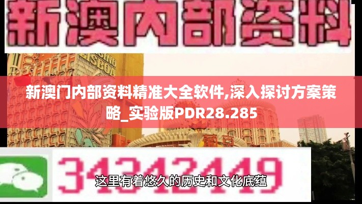 新澳门内部资料精准大全软件,深入探讨方案策略_实验版PDR28.285