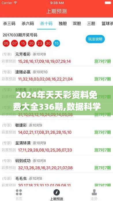 2024年天天彩资料免费大全336期,数据科学解析说明_AVQ81.379L版