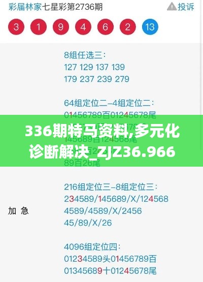 336期特马资料,多元化诊断解决_ZJZ36.966携带版