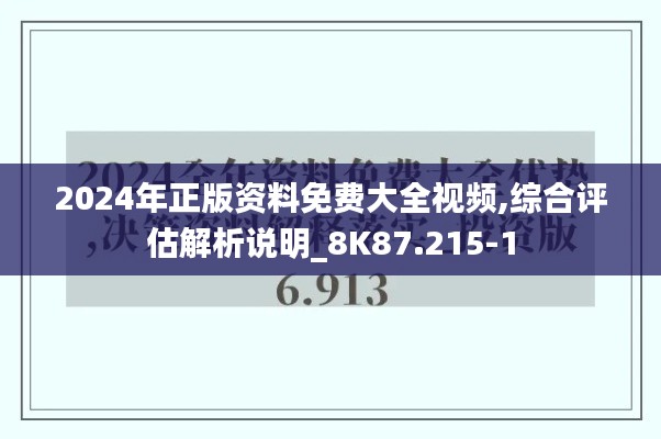 2024年正版资料免费大全视频,综合评估解析说明_8K87.215-1