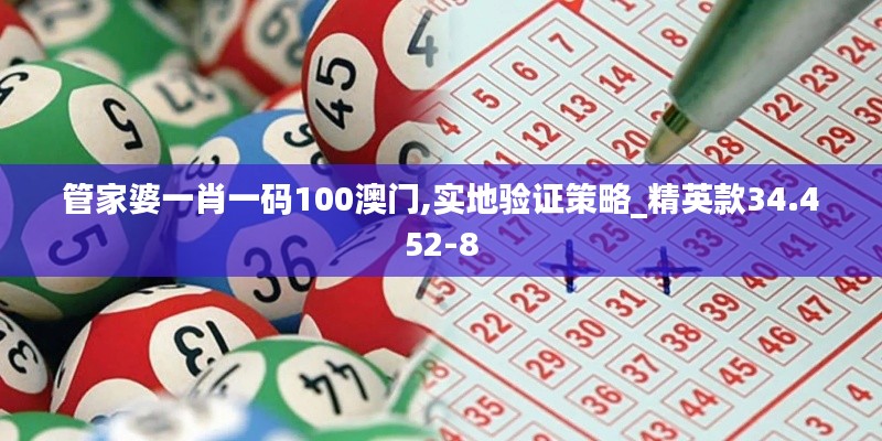 管家婆一肖一码100澳门,实地验证策略_精英款34.452-8