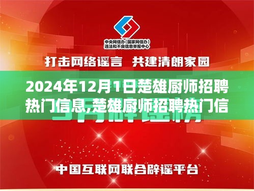 2024年12月1日楚雄厨师招聘热门信息解析，行业观点与市场聚焦