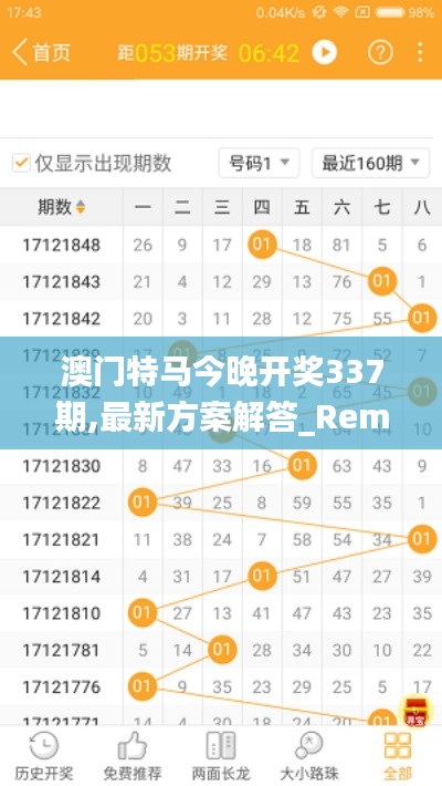 澳门特马今晚开奖337期,最新方案解答_RemixOS50.271-6