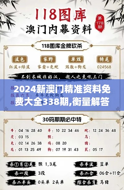 2024新澳门精准资料免费大全338期,衡量解答解释落实_模拟版2.249-8