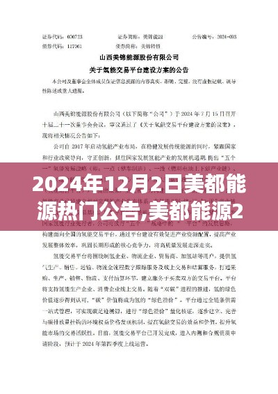 美都能源2024年热门公告深度解析，背景、事件与影响全解析