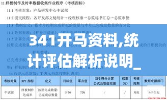 341开马资料,统计评估解析说明_旗舰版5.776