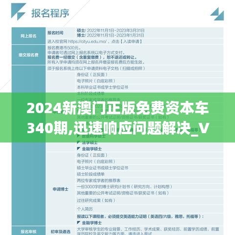 2024新澳门正版免费资本车340期,迅速响应问题解决_VIP6.498