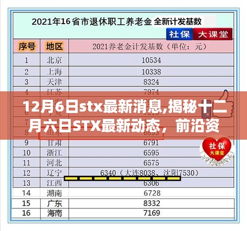 揭秘STX最新动态，前沿资讯与深度解读（12月6日最新消息）