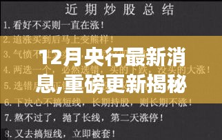 揭秘十二月央行最新动态，政策调整与市场反应全面解析