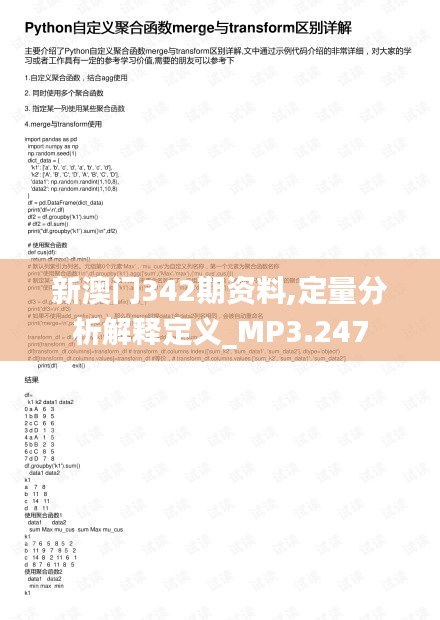 新澳门342期资料,定量分析解释定义_MP3.247