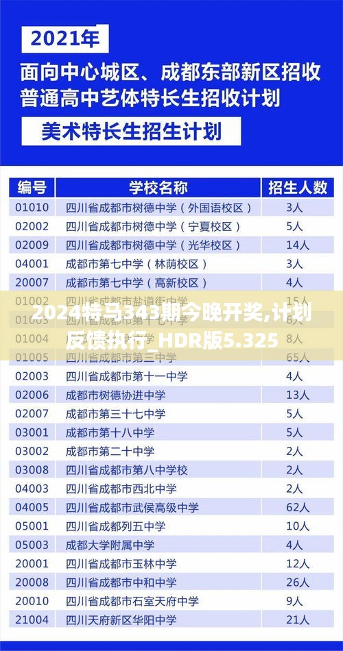 2024特马343期今晚开奖,计划反馈执行_HDR版5.325