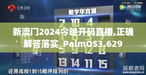 新澳门2024今晚开码直播,正确解答落实_PalmOS3.629