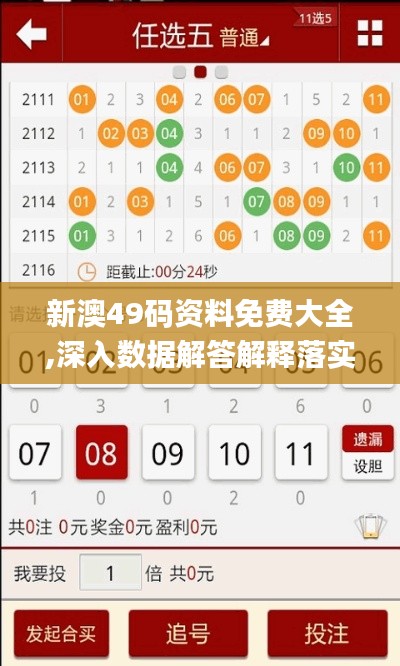 新澳49码资料免费大全,深入数据解答解释落实_户外版9.944