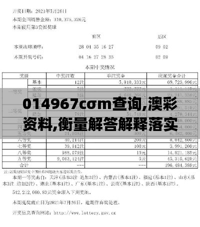 014967cσm查询,澳彩资料,衡量解答解释落实_挑战款13.626