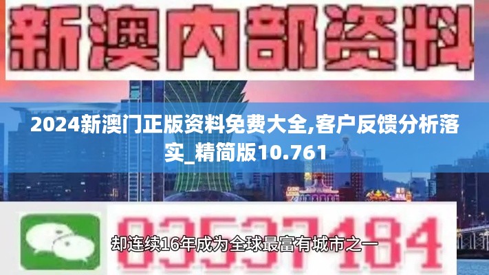 2024新澳门正版资料免费大全,客户反馈分析落实_精简版10.761